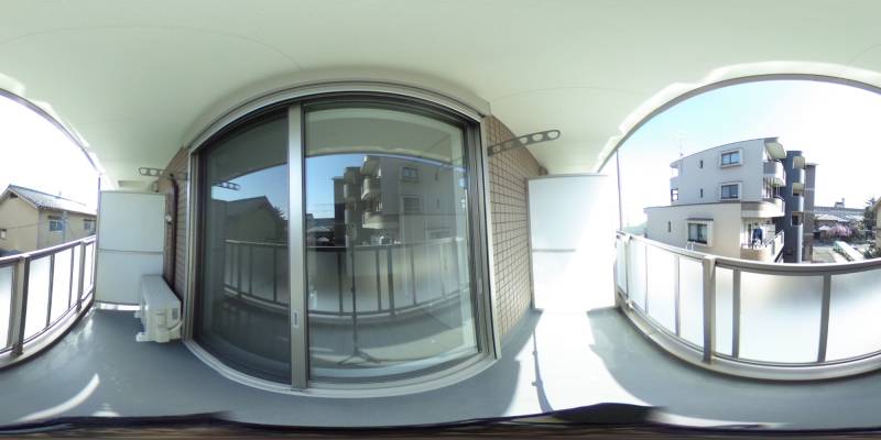 パノラマ画像バルコニー