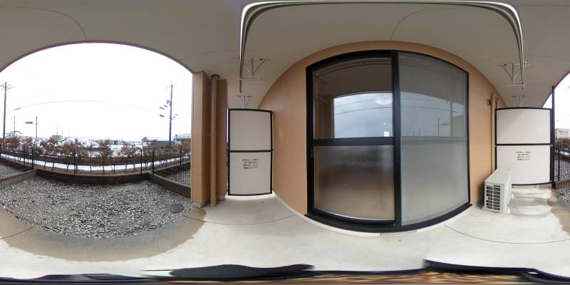 パノラマ画像バルコニー