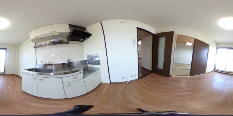 パノラマ画像キッチン