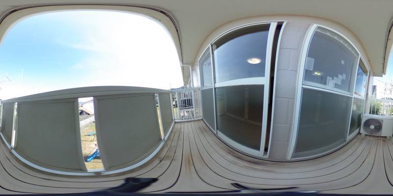 パノラマ画像バルコニー