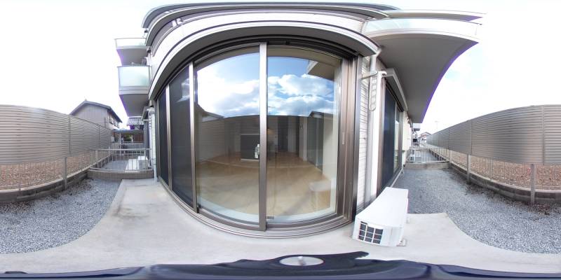 パノラマ画像バルコニー