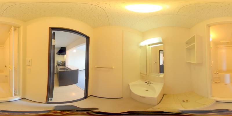 パノラマ画像洗面所