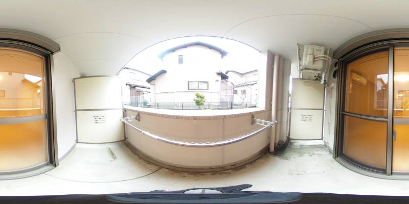 パノラマ画像バルコニー