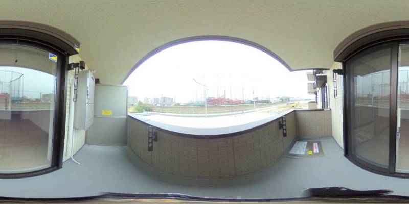 パノラマ画像バルコニー