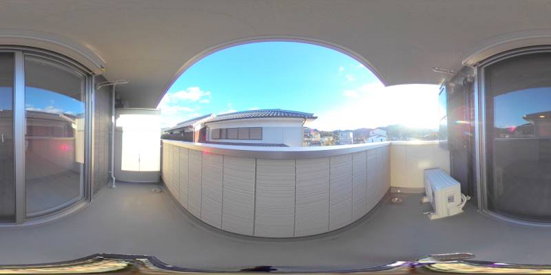 パノラマ画像バルコニー