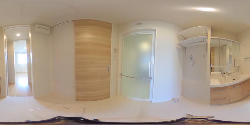 パノラマ画像洗面所