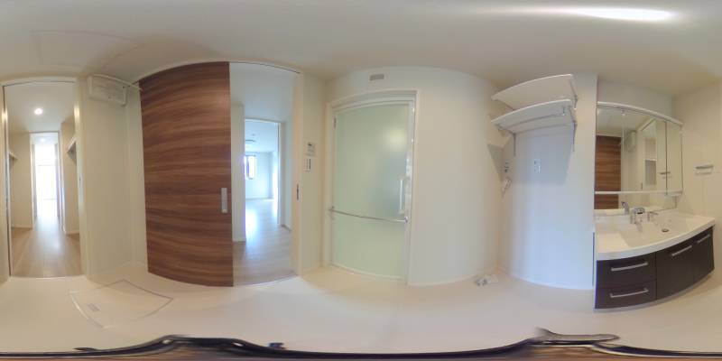 パノラマ画像洗面所