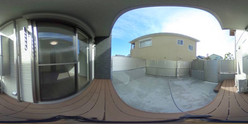 パノラマ画像バルコニー