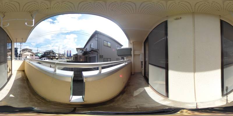 パノラマ画像バルコニー