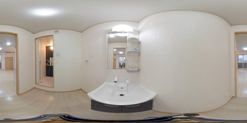 パノラマ画像洗面所