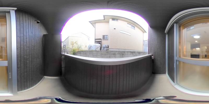パノラマ画像バルコニー