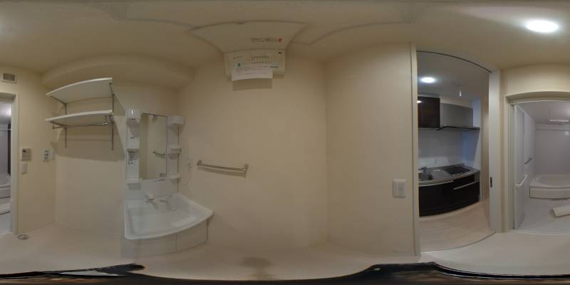 パノラマ画像洗面所