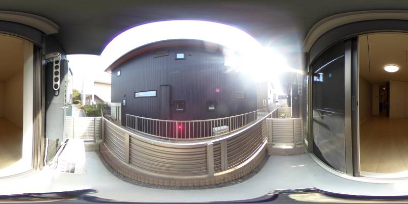 パノラマ画像バルコニー