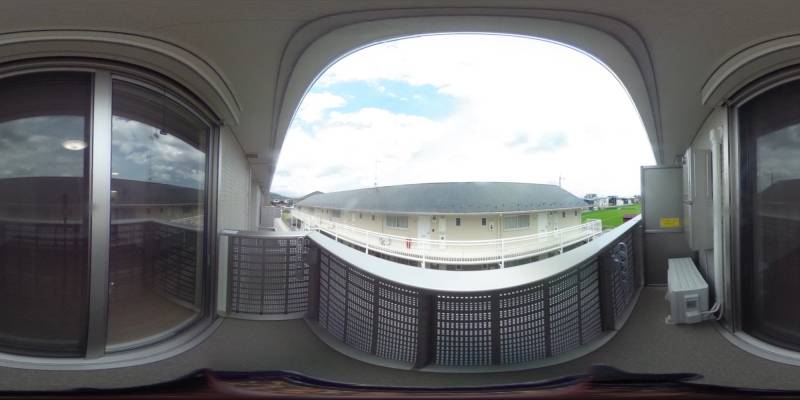 パノラマ画像バルコニー