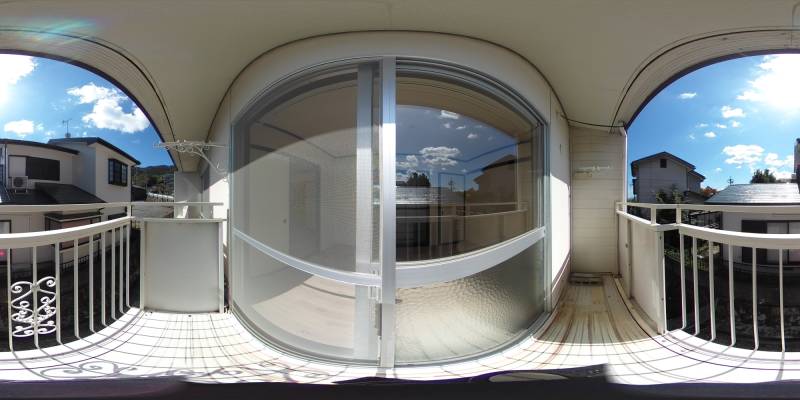 パノラマ画像バルコニー