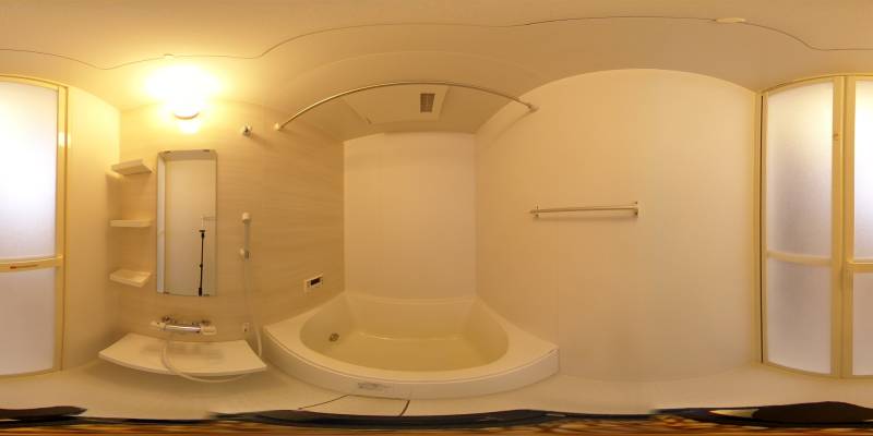 パノラマ画像バスルーム