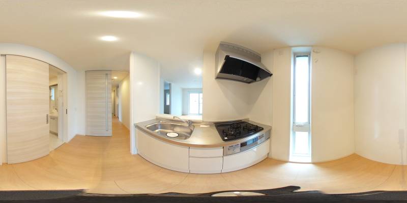 パノラマ画像キッチン
