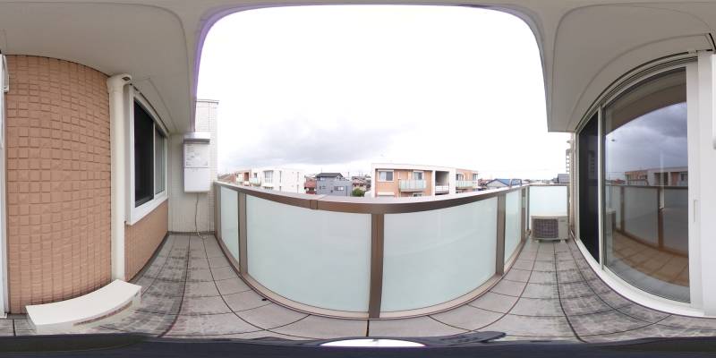 パノラマ画像バルコニー