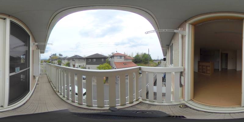 パノラマ画像バルコニー