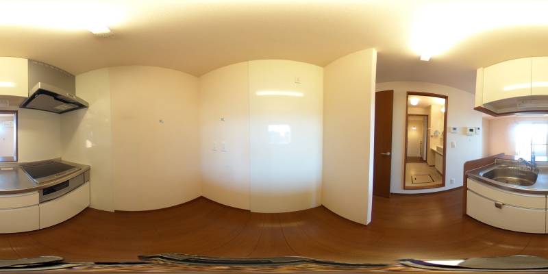 パノラマ画像キッチン