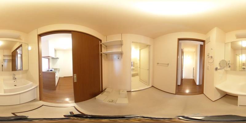 パノラマ画像洗面所