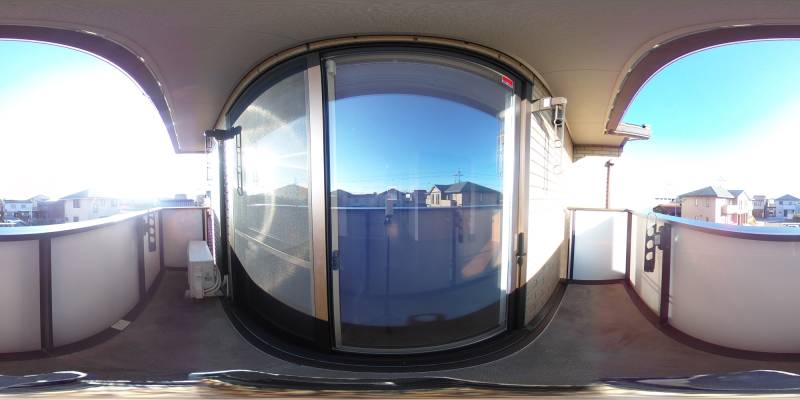 パノラマ画像バルコニー