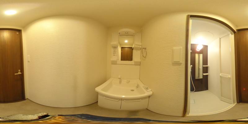 パノラマ画像洗面所