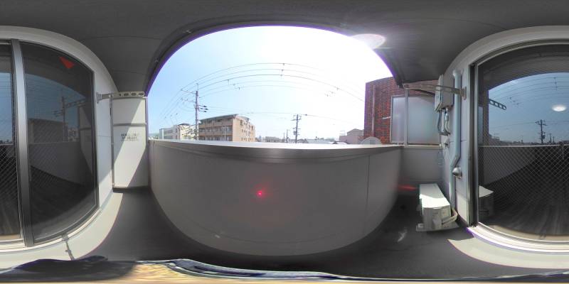 パノラマ画像バルコニー