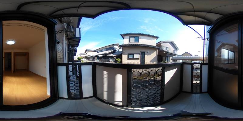パノラマ画像バルコニー