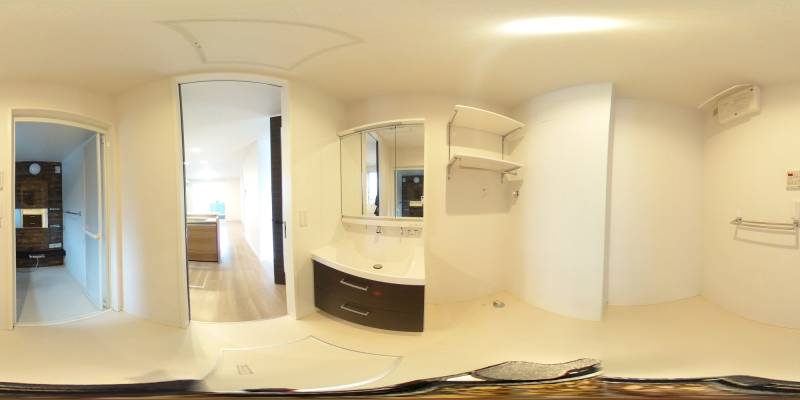 パノラマ画像洗面所