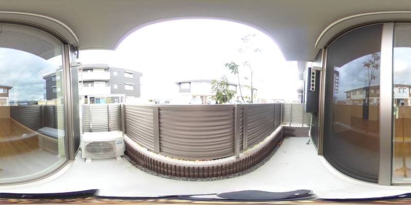 パノラマ画像バルコニー