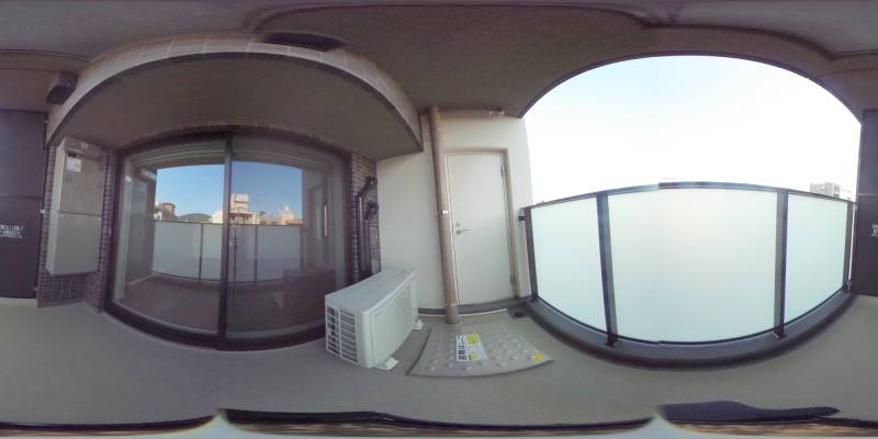 パノラマ画像バルコニー