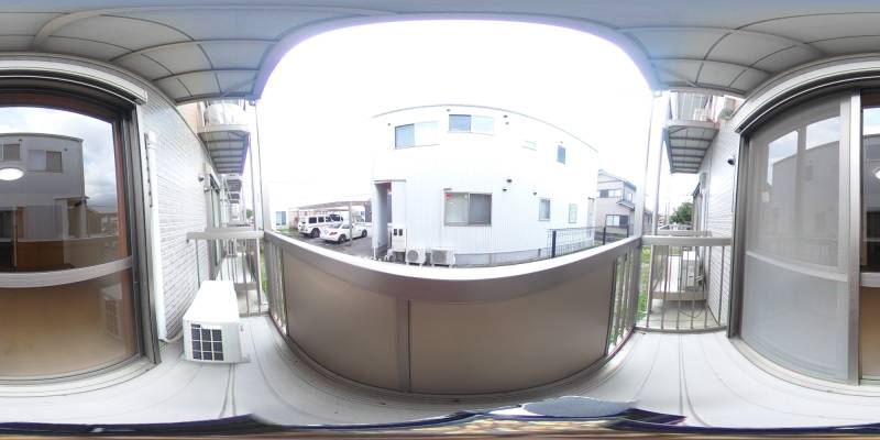 パノラマ画像バルコニー