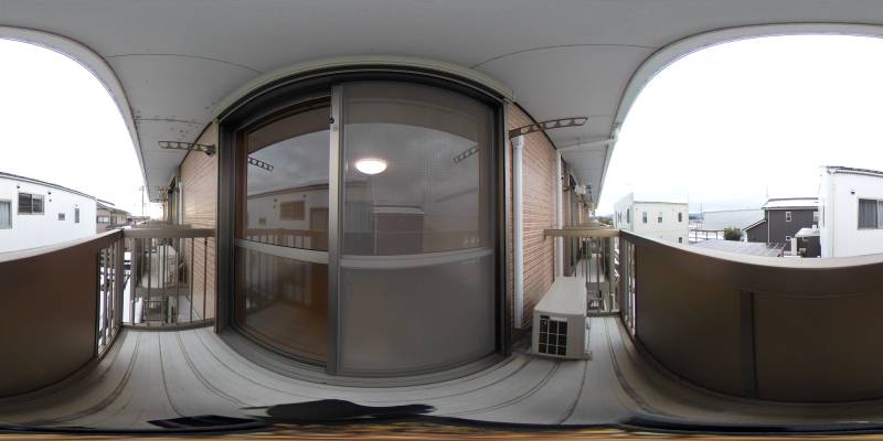 パノラマ画像バルコニー