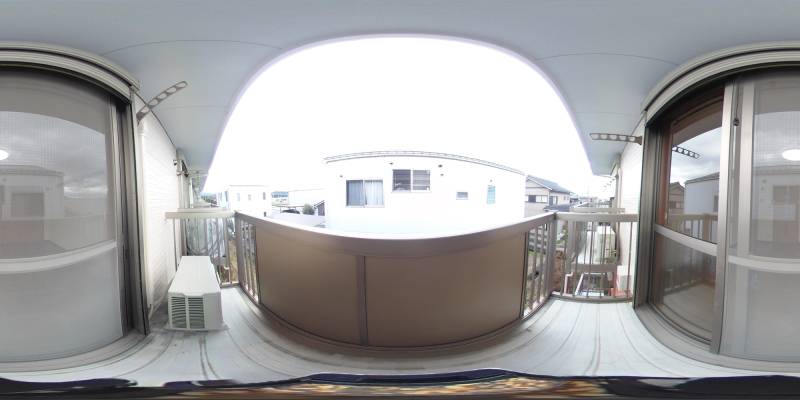 パノラマ画像バルコニー