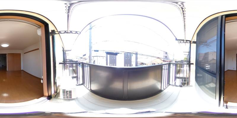 パノラマ画像バルコニー