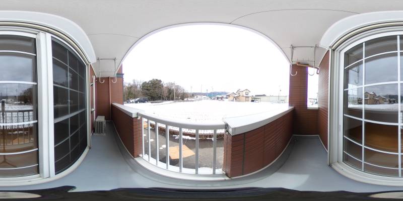 パノラマ画像バルコニー