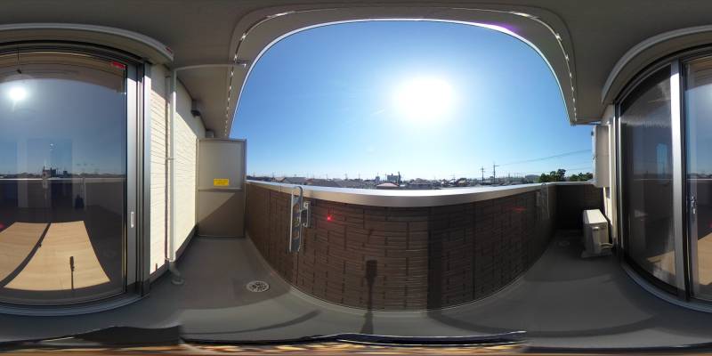 パノラマ画像バルコニー