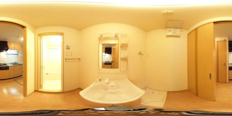 パノラマ画像洗面所