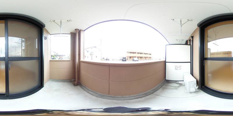 パノラマ画像バルコニー