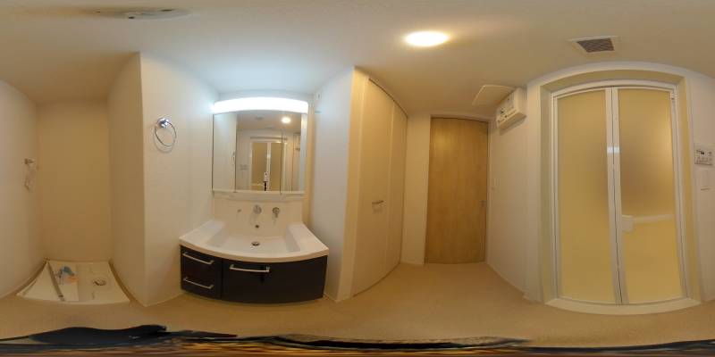 パノラマ画像洗面所