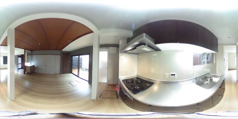 パノラマ画像キッチン