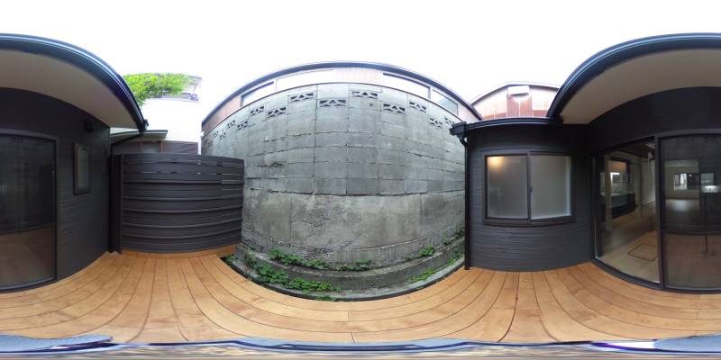 パノラマ画像バルコニー