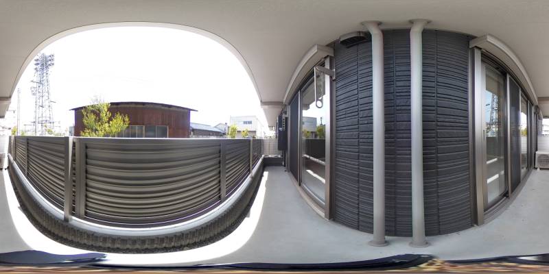 パノラマ画像バルコニー