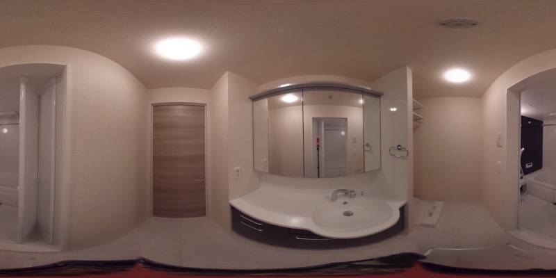 パノラマ画像洗面所