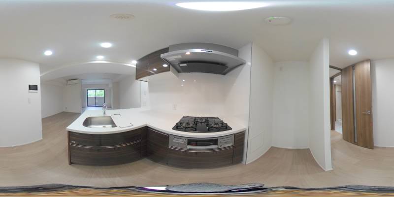 パノラマ画像キッチン