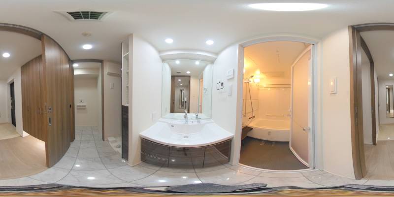 パノラマ画像洗面所