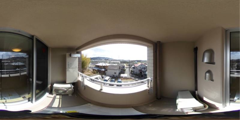 パノラマ画像バルコニー