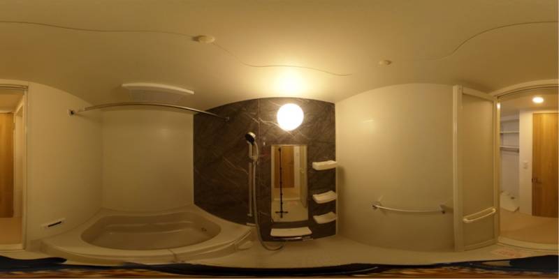 パノラマ画像バスルーム