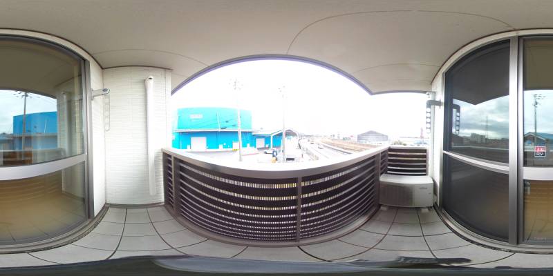 パノラマ画像バルコニー